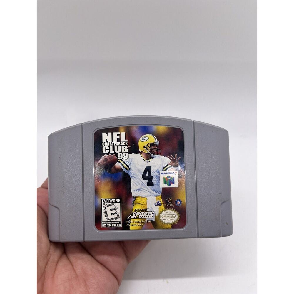NFL Quarterback Club 99 N64 Nintendo 64 Authentic & TESTED Football Game 1999